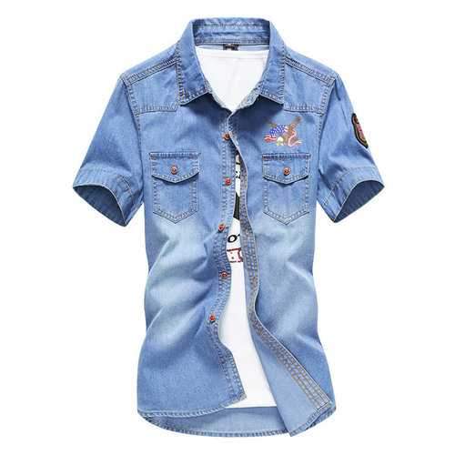 Slim Fit Printing Pocket Shirts