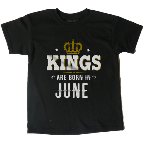 AFONiE Kings Are Born In Kids T-Shirt