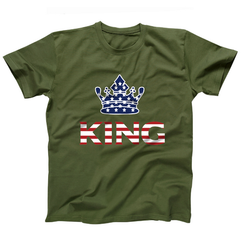 AFONiE US Flag King Kids T-Shirt