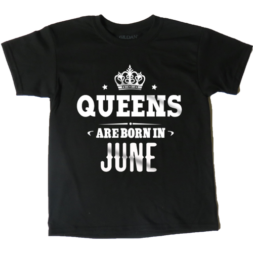 AFONiE Queens Are Born In Kids T-Shirt