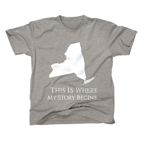 AFONiE Where My Story Begins New York Kids T-Shirt