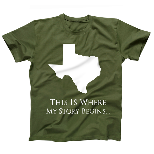 AFONiE Where My Story Begins Texas Kids T-Shirt