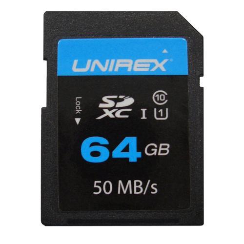 Unirex SDHC Card 64GB Class 10 (UHS-1)  Memory Card